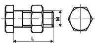 六角形の炭素鋼のボルトおよびくだらないフランジの関係の延性がある鉄の付属品 サプライヤー